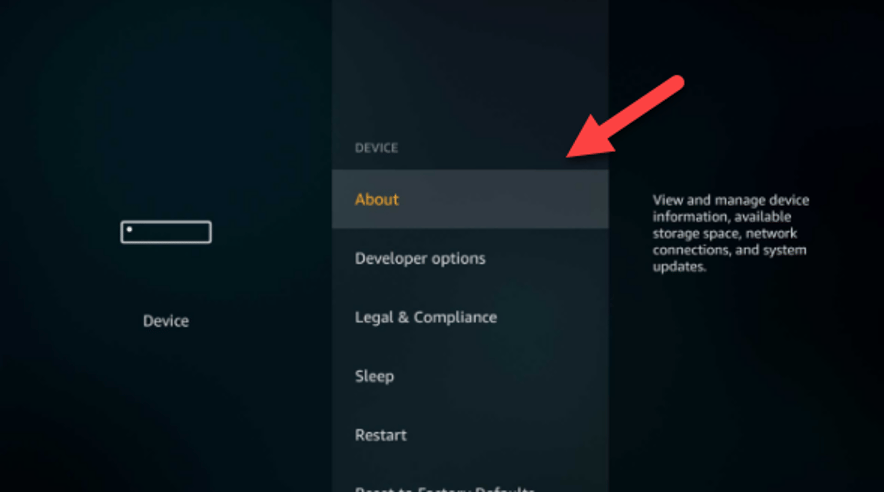 find mac address for amazon fire tv